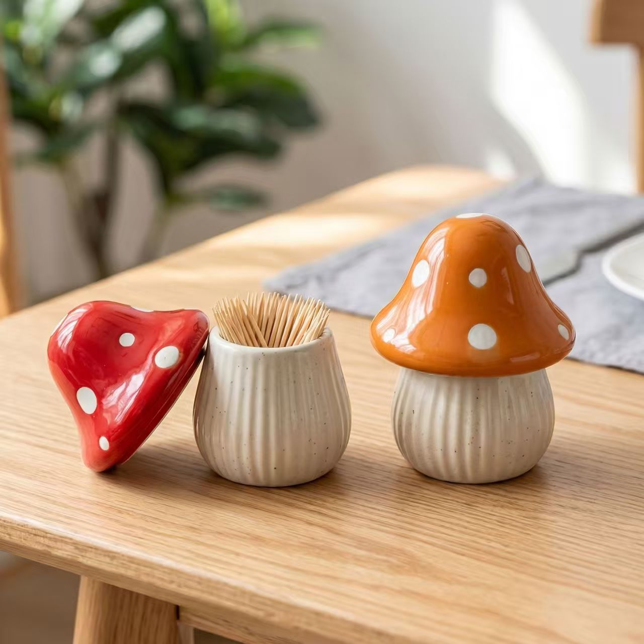 Kitchen Gadgets Organizer - Tarro de cerámica con diseño de