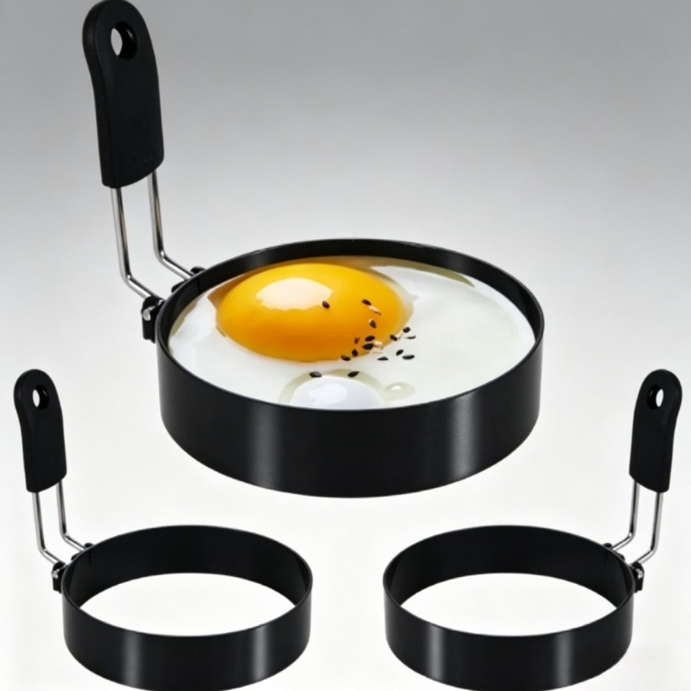 Breakfast Sandwich Maker - Molde Antiadherente para Huevos Fritos, Anillo
