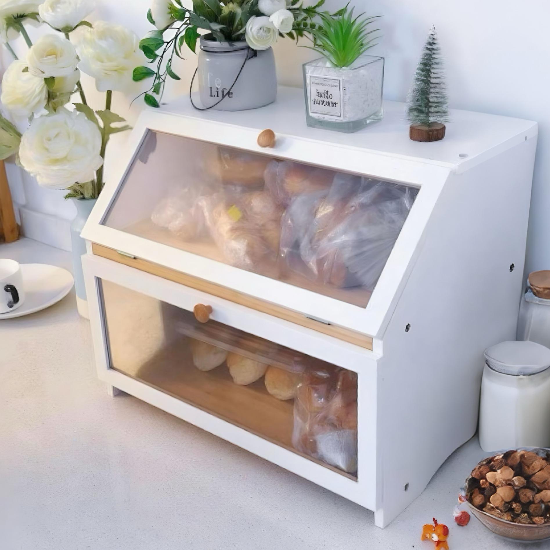 Kitchen Gadgets Organizer - HOMEKOKO Caja de Pan de Doble