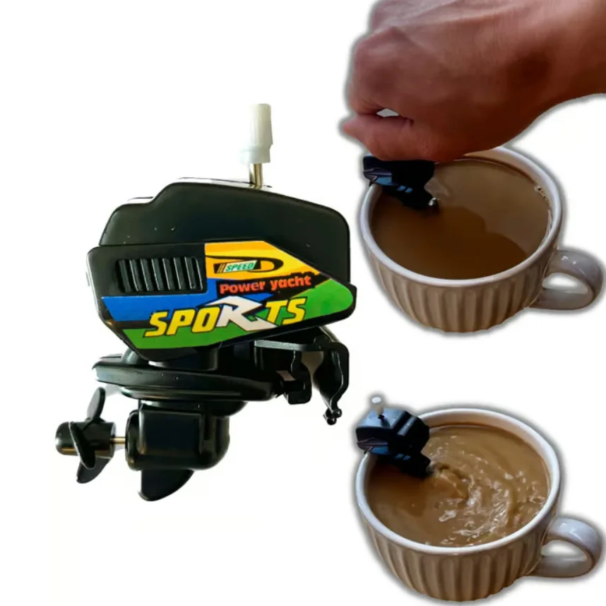 Kitchen Gadgets Novelty - Mini Motor de Barco para Café,