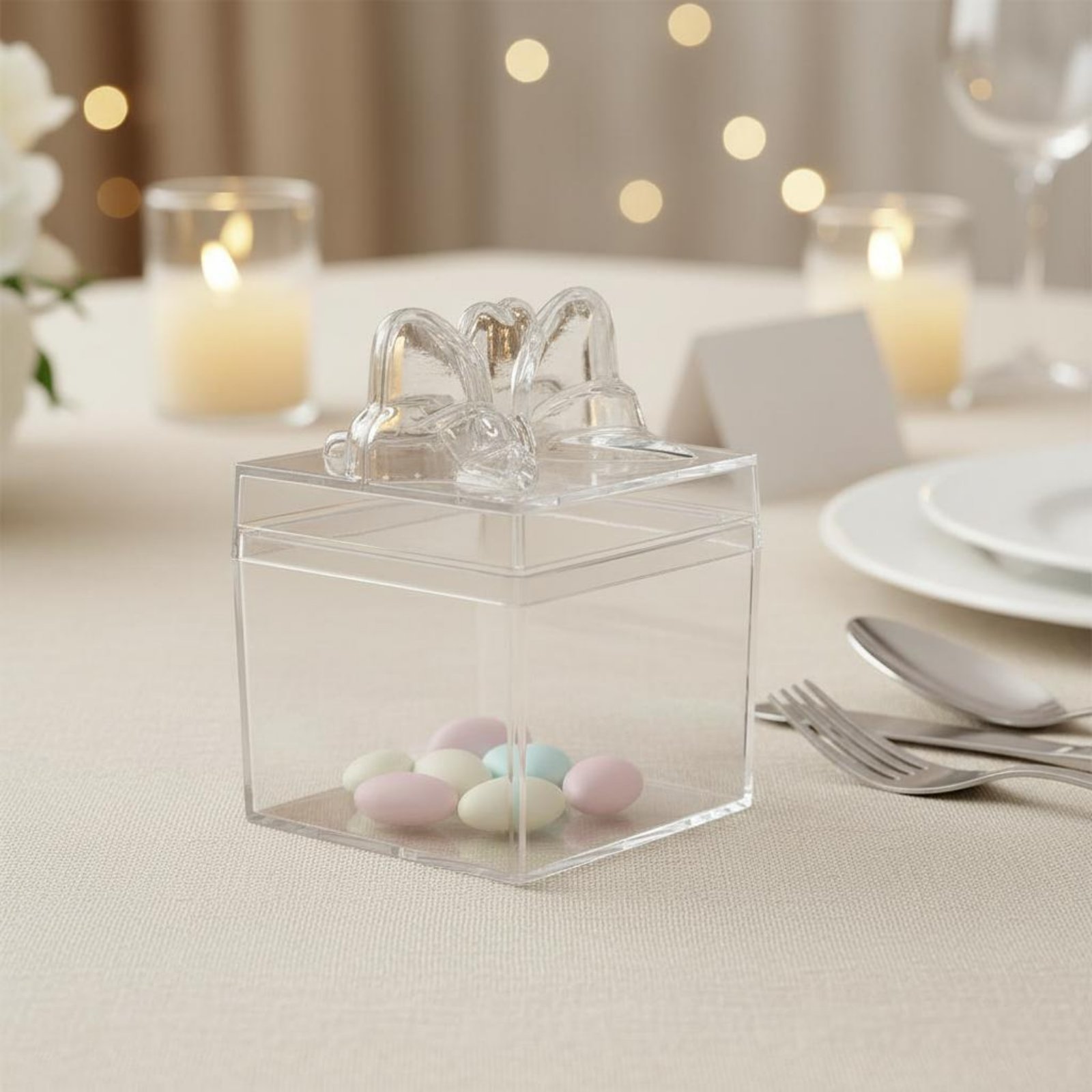 Food Storage Containers - Caja de Plástico Transparente para Dulces