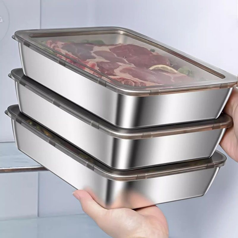 Kitchen Gadgets Organizer - Bandeja de Servicio de Acero Inoxidable