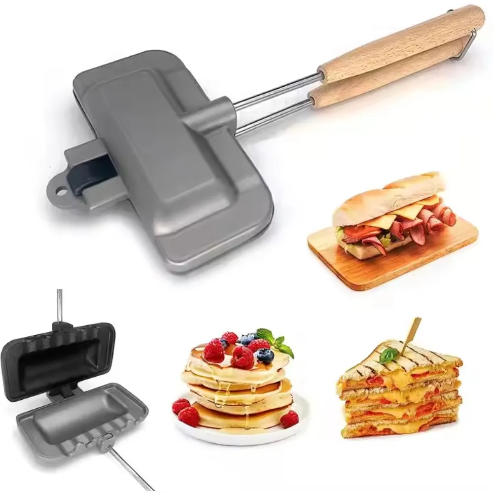 Breakfast Sandwich Maker - Sartén para sándwiches de doble cara