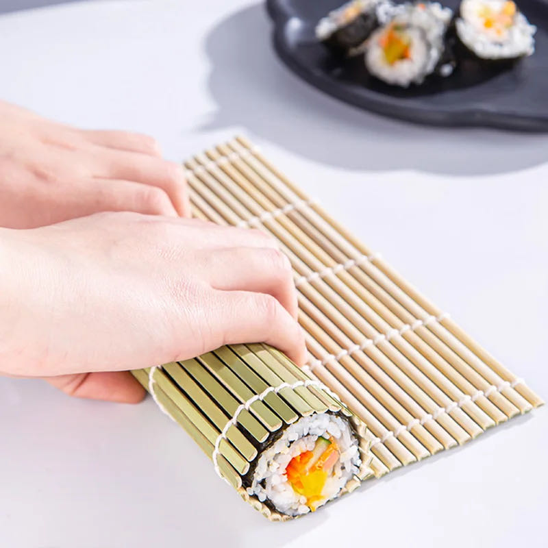 Healthy Kitchen Gadgets - Alfombrilla enrollable de bambú para hacer
