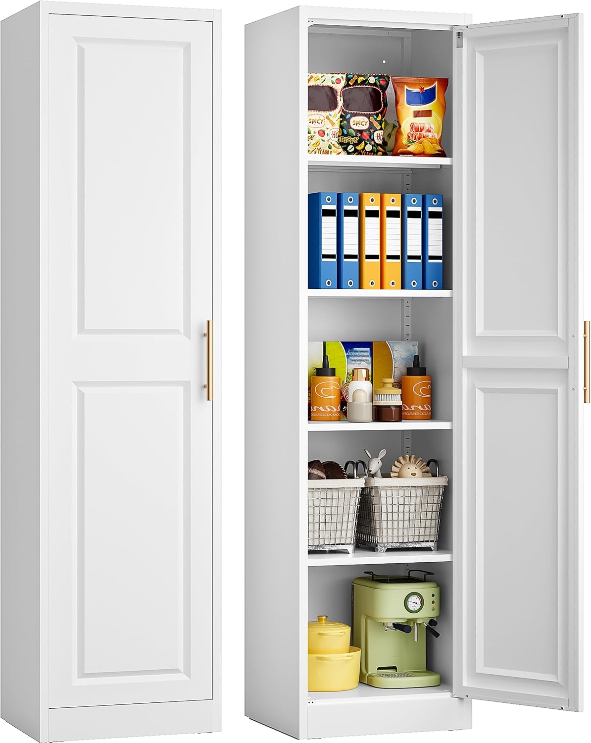 Kitchen Gadgets Organizer - Armario de Almacenamiento Estrecho y Alto