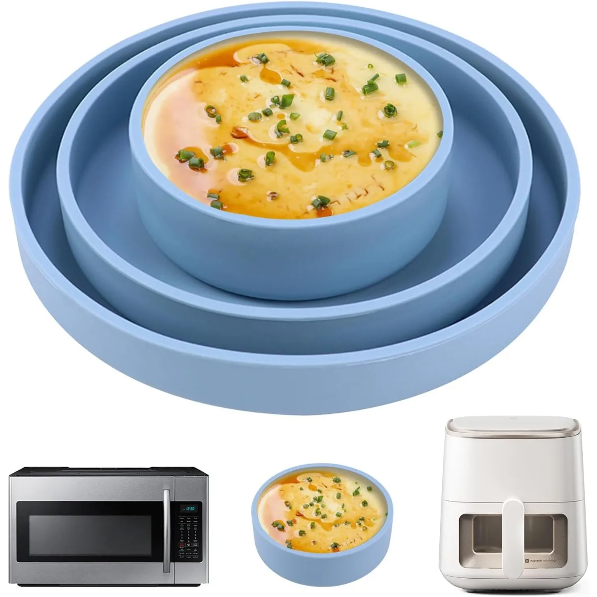 Breakfast Sandwich Maker - Juego de 3 Moldes de Silicona