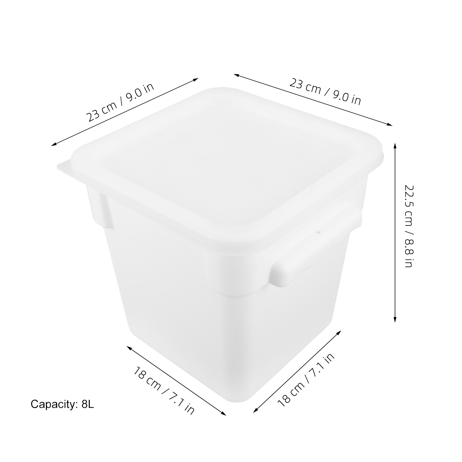 Contenedor Cuadrado de Plástic - Food Storage Containers reseña y precio