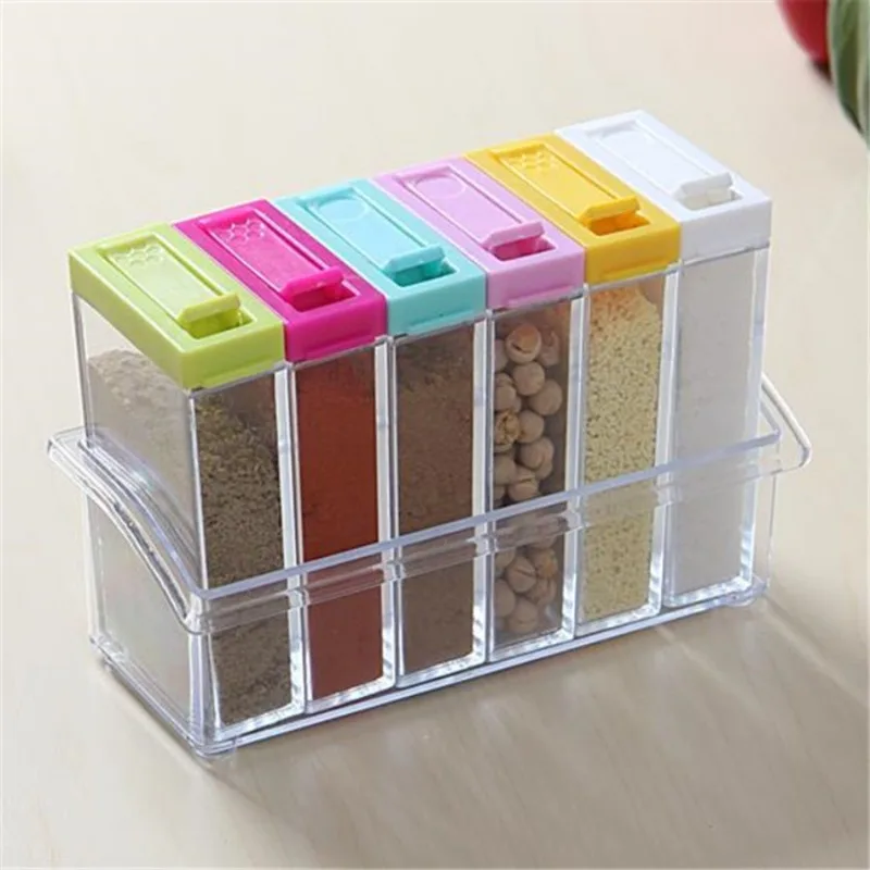 Caja de condimentos transparen - Kitchen Gadgets Organizer reseña y precio