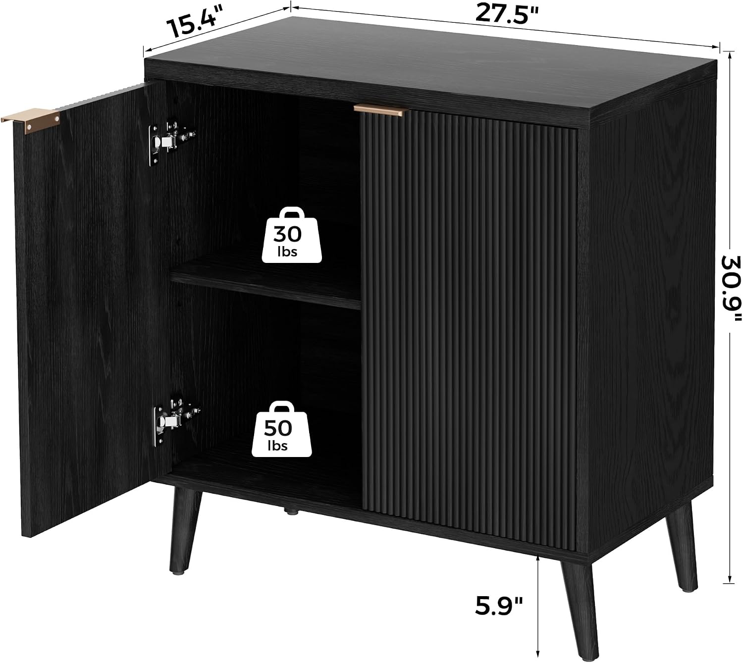 Aparador Acanalado Moderno con - Kitchen Gadgets Organizer reseña y precio