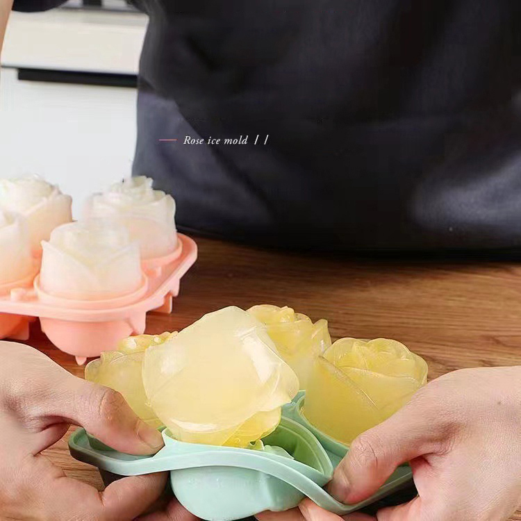 Moldes de hielo de rosas 3D, b - Kitchen Gadgets Plus reseña y precio