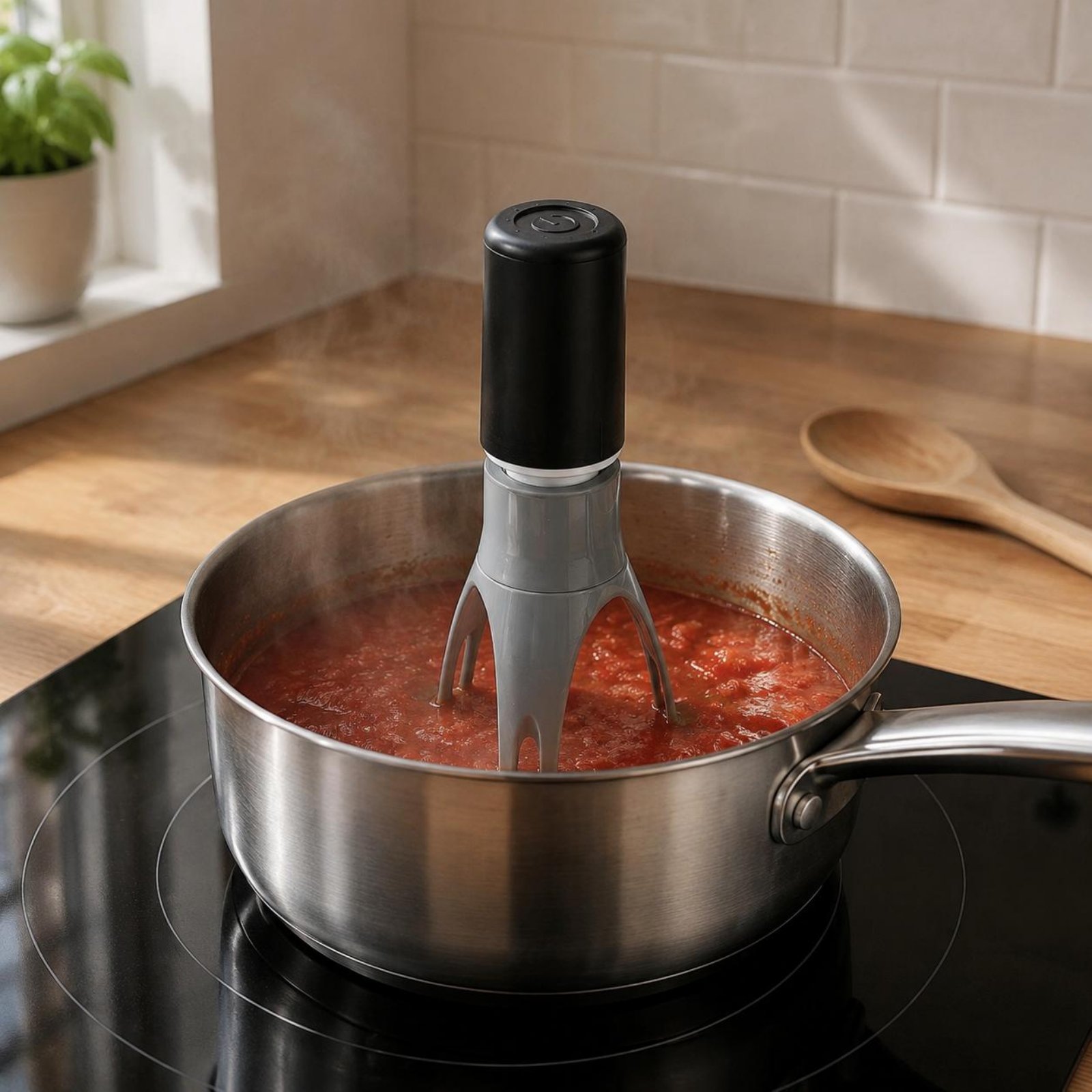 Batidor Triangular Automático  - Healthy Kitchen Gadgets reseña y precio