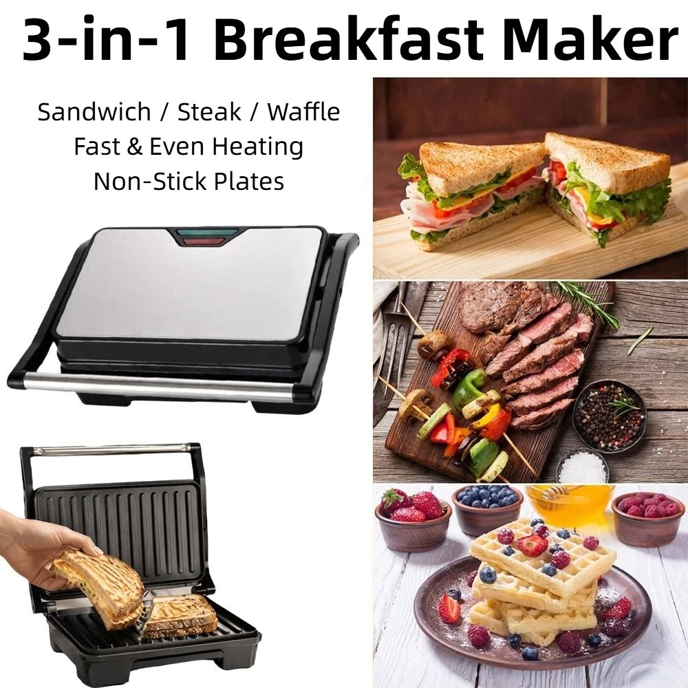 Tostadora de sándwiches antiad - Breakfast Sandwich Maker reseña y precio