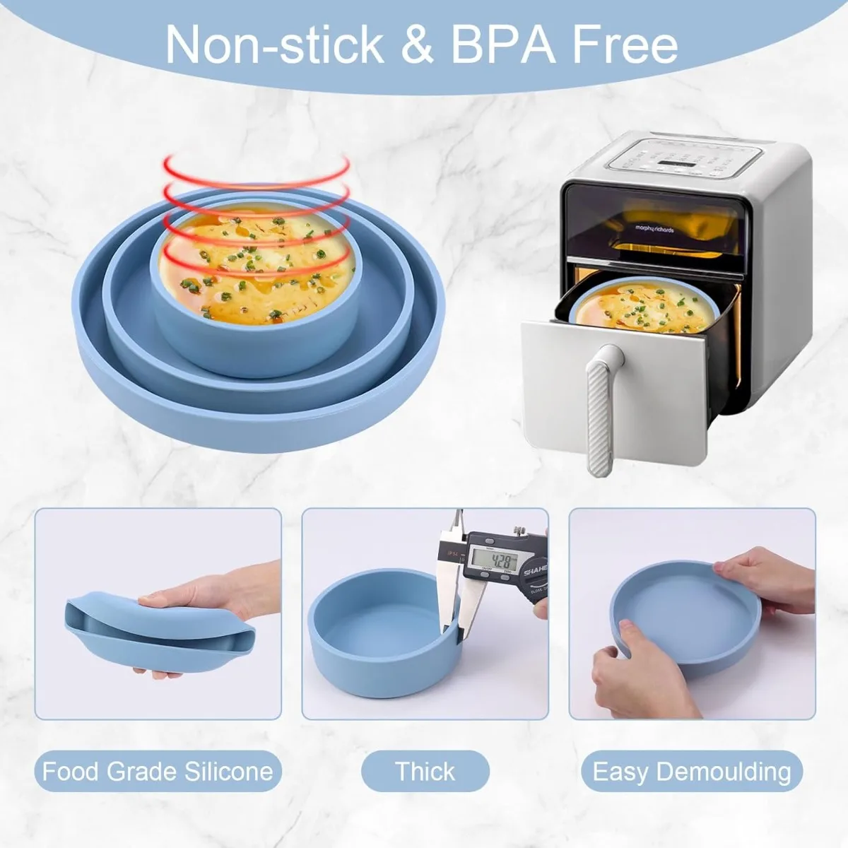 Juego de 3 Moldes de Silicona  - Breakfast Sandwich Maker reseña y precio