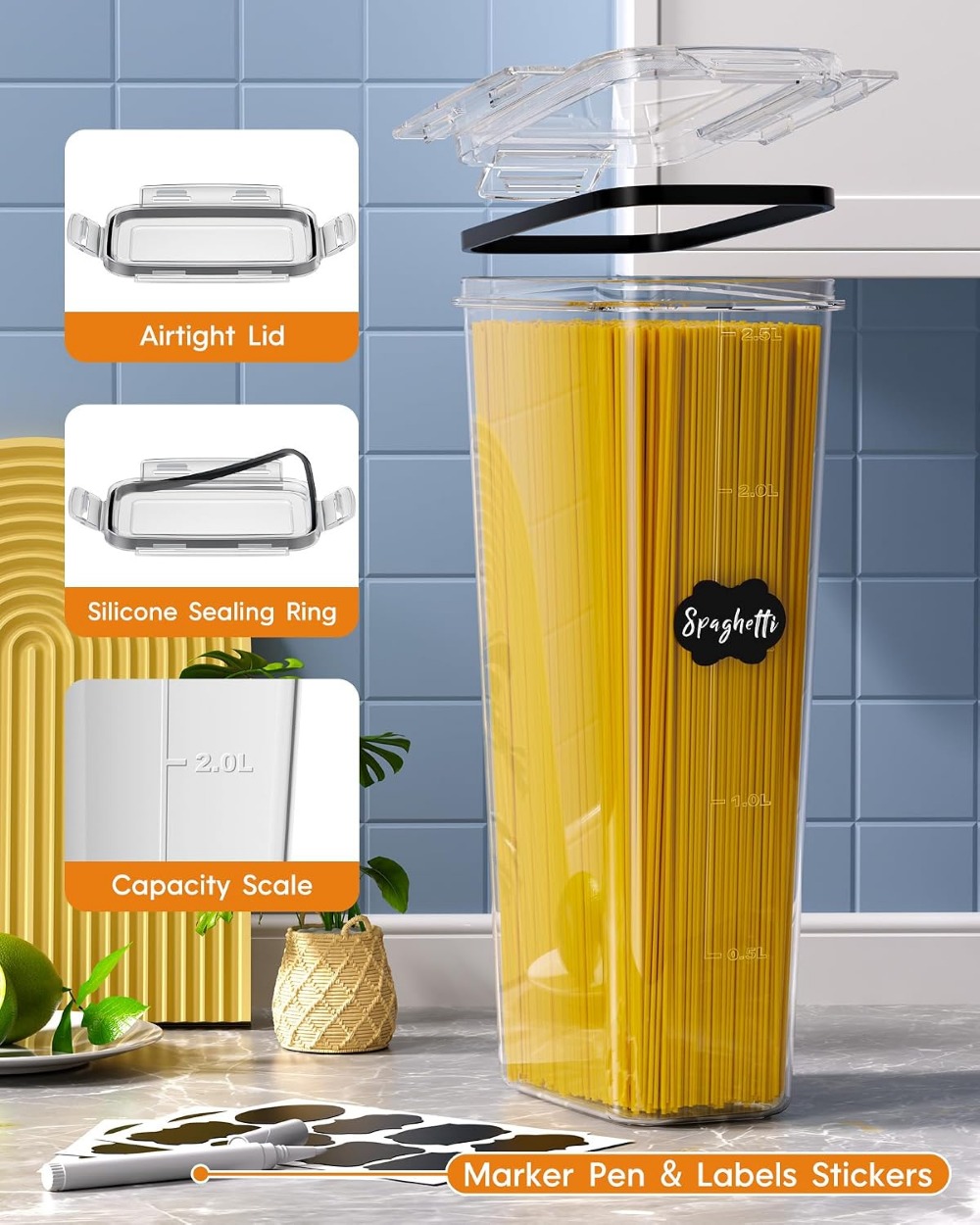 24 Recipientes Herméticos para - Food Storage Containers reseña y precio