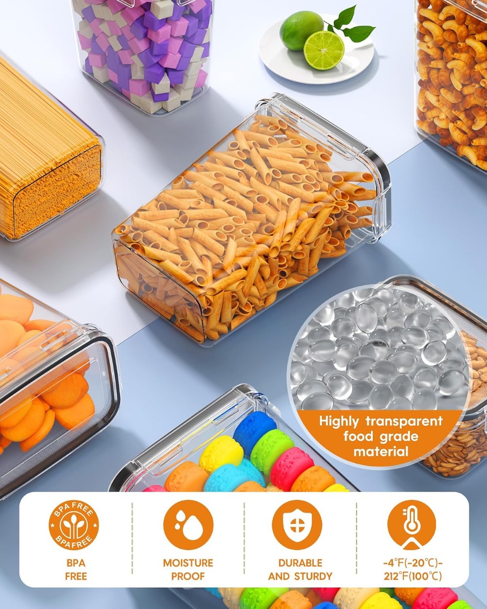 24 Recipientes Herméticos para - Food Storage Containers reseña y precio